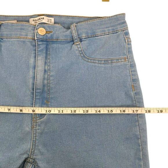 Pull & Bear Woman Skinny‎ High Waisted Jeans Blue Size 12 391 - Picture 9 of 9